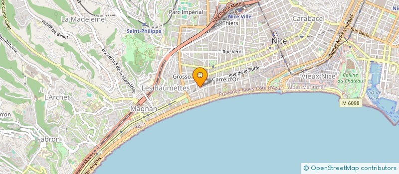 localisation de l'entreprise HEXAGONE PROPERTIES  NICE