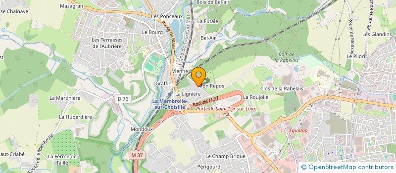 localisation de l'entreprise HEXAGONE RENOVATION à SAINT-CYR-SUR-LOIRE