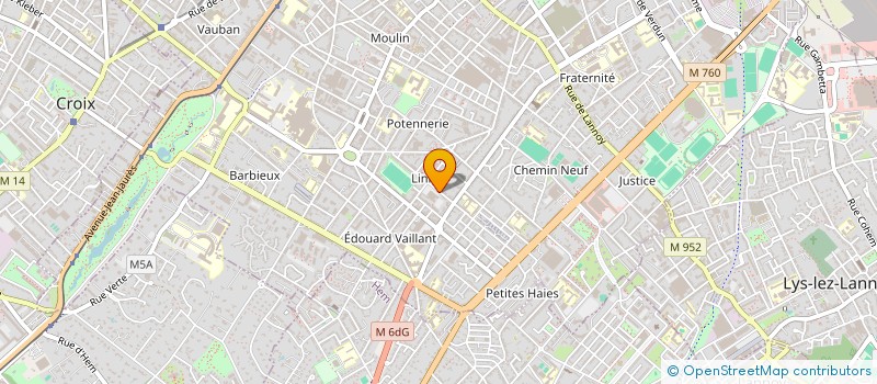 localisation de l'entreprise HEXAGONE SARL à ROUBAIX