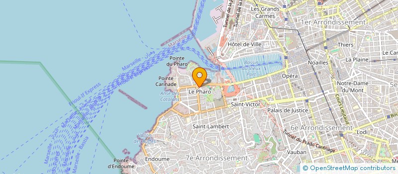 localisation de l'entreprise HEXAGONES  MARSEILLE
