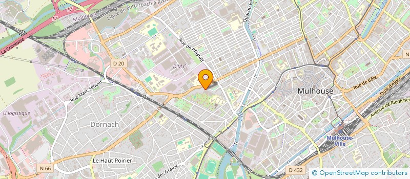 localisation de l'entreprise HEXAGONES ARCHITECTURE SARL  MULHOUSE