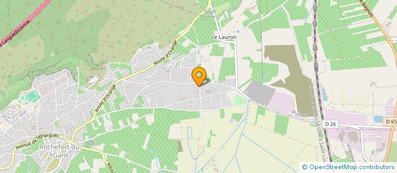 localisation de l'entreprise HEXAGONIA  ROCHEFORT-DU-GARD