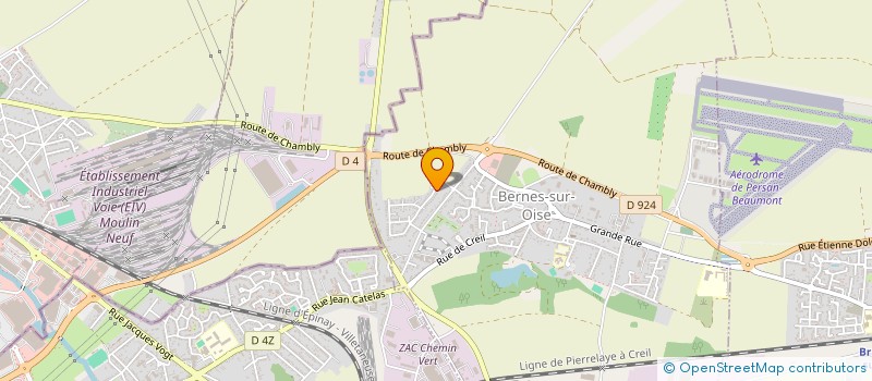 localisation de l'entreprise HEXAGREEN  BERNES-SUR-OISE