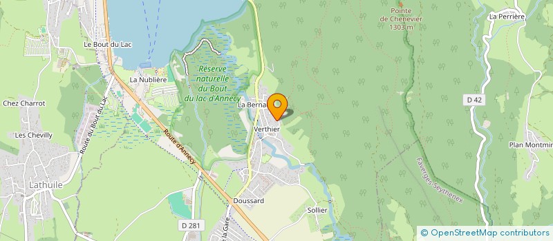 localisation de l'entreprise HEXAI  DOUSSARD