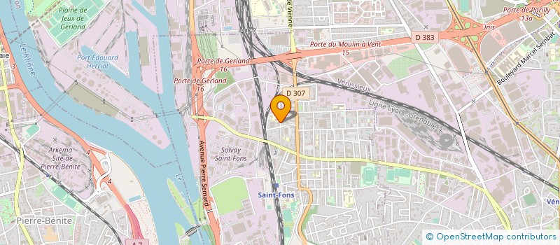 localisation de l'entreprise HEXALAB à SAINT-FONS