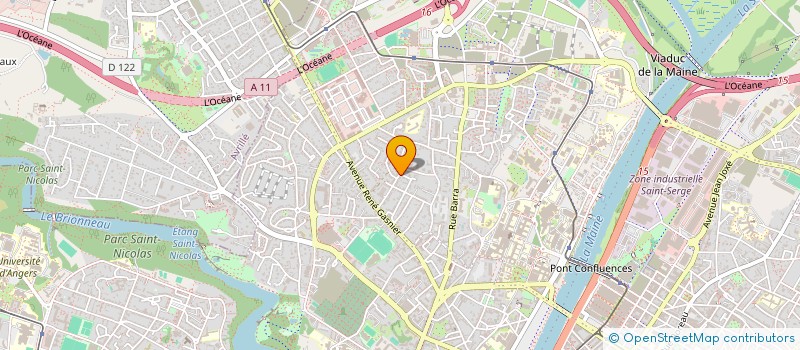 localisation de l'entreprise HEXALGO à ANGERS