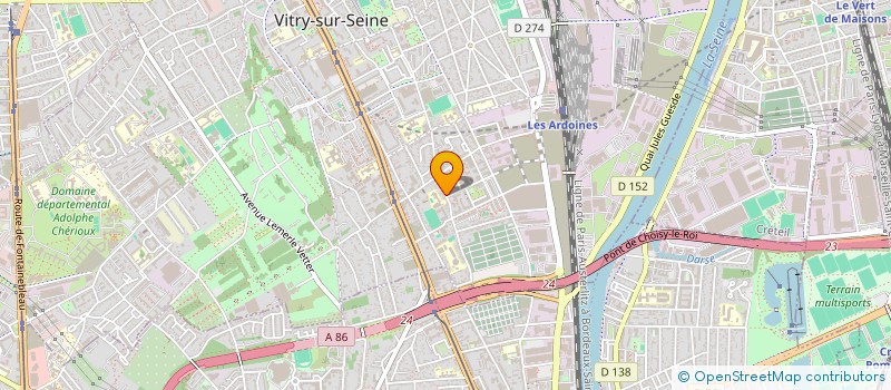 localisation de l'entreprise HEXALOG à VITRY-SUR-SEINE