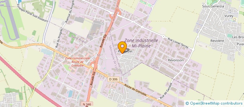 localisation de l'entreprise HEXAMANUT à GENAS