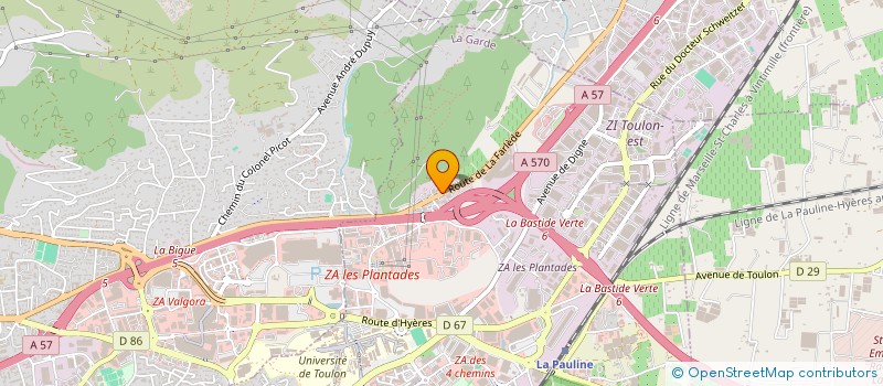 localisation de l'entreprise HEXAMED MATERIEL MEDICAL  LA GARDE