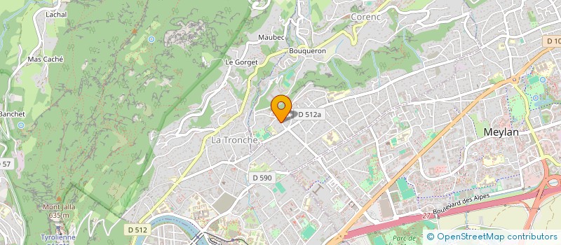 localisation de l'entreprise HEXAMEDIA  CORENC