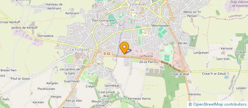 localisation de l'entreprise HEXANATION  LESNEVEN