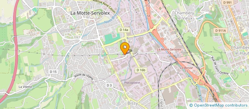 localisation de l'entreprise HEXANOV à LA MOTTE-SERVOLEX