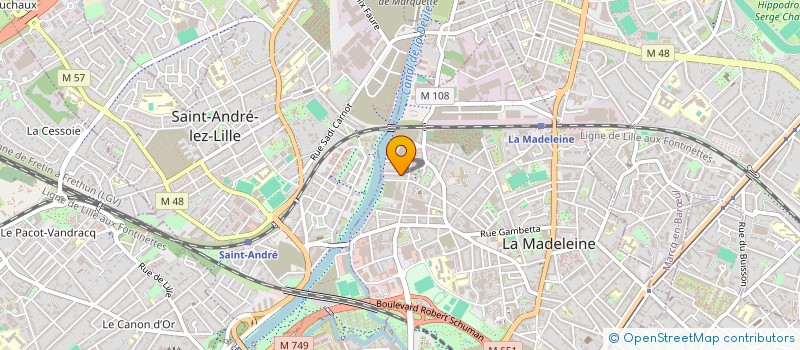 localisation de l'entreprise HEXANOVE à LA MADELEINE