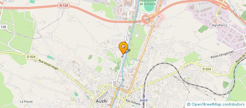 localisation de l'entreprise HEXASERV  AUCH