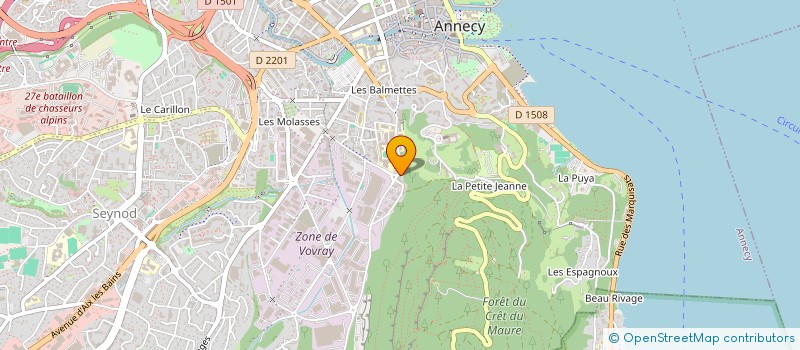 localisation de l'entreprise HEXASIM à ANNECY
