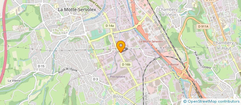 localisation de l'entreprise HEXASTONE à CHAMBERY