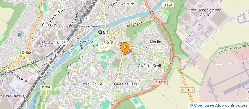 localisation de l'entreprise HEXATRANS  CREIL