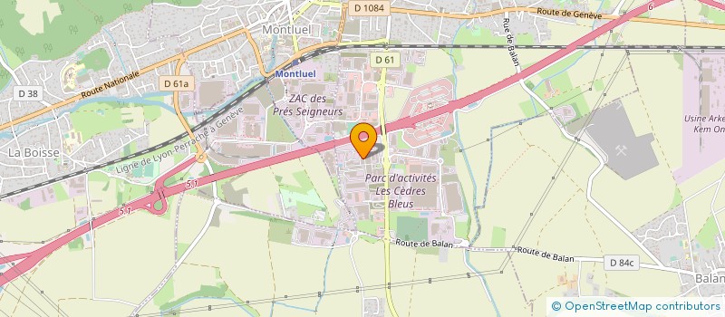 localisation de l'entreprise HEXCEL FIBERS à DAGNEUX