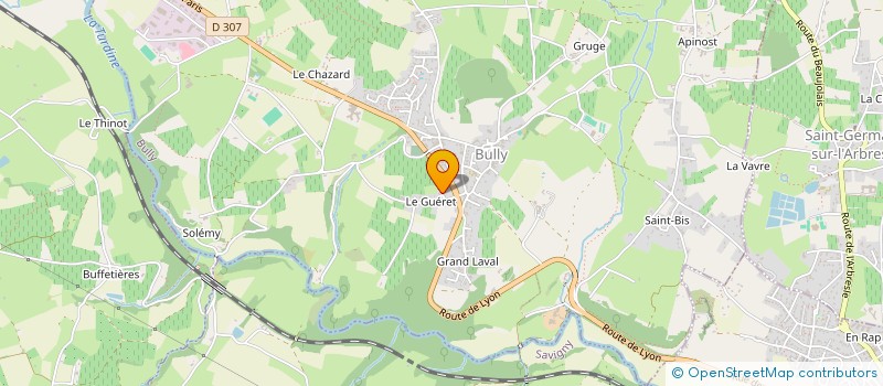 localisation de l'entreprise HEXCELSIOR  CHAZAY-D'AZERGUES