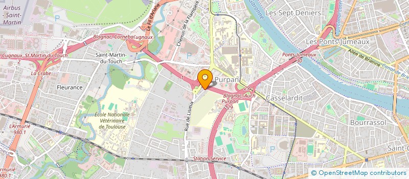 localisation de l'entreprise HEXEG à TOULOUSE