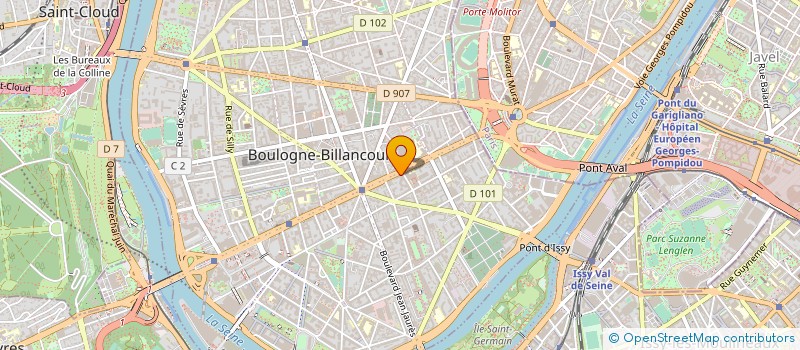 localisation de l'entreprise HEXERIS  BOULOGNE-BILLANCOURT