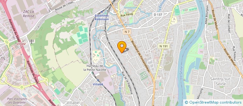 localisation de l'entreprise HEXERON à CORBEIL-ESSONNES
