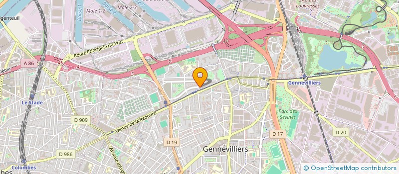 localisation de l'entreprise HEXIE à GENNEVILLIERS