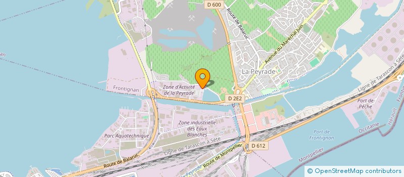 localisation de l'entreprise HEXIS à FRONTIGNAN
