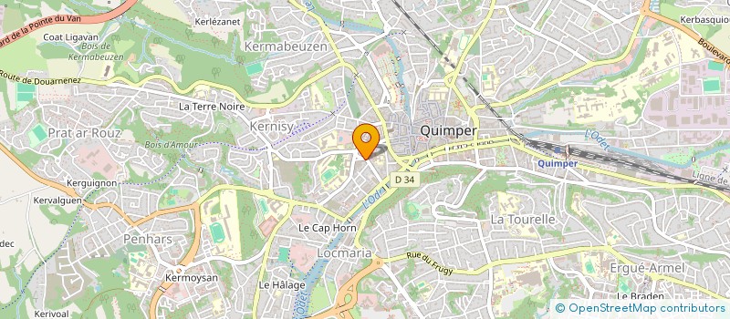 localisation de l'entreprise HEXIS CONSEIL à QUIMPER