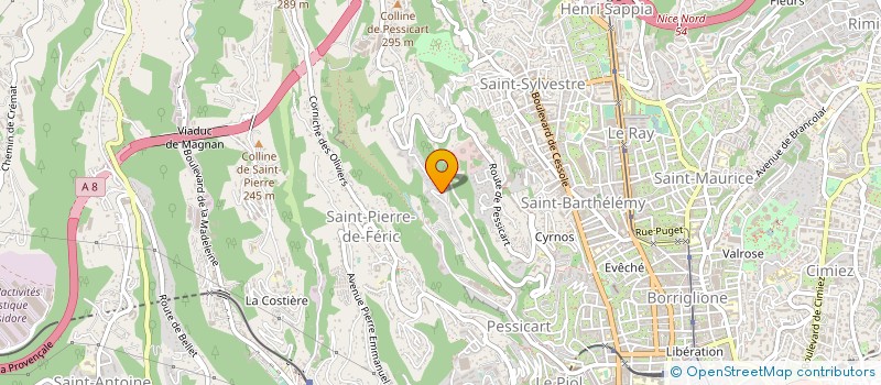 localisation de l'entreprise HEXISTERRA  NICE