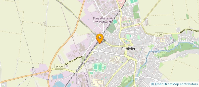 localisation de l'entreprise HEXO BAT  PITHIVIERS