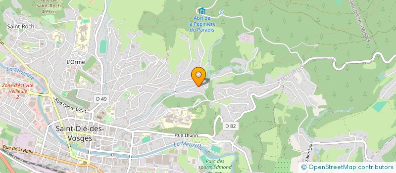 localisation de l'entreprise HEXQUARTER  SAINT-DIE-DES-VOSGES
