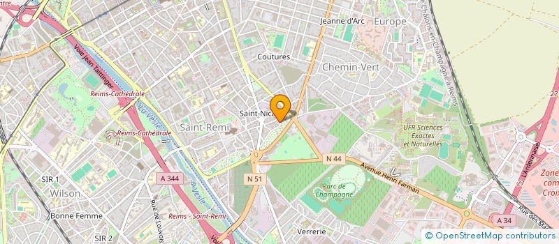 localisation de l'entreprise HEXTRUD INGENIERIE ET CONSEIL  REIMS