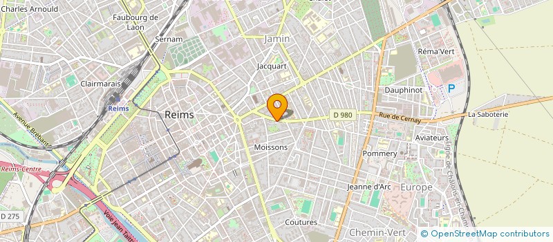 localisation de l'entreprise HEYMANN L.M.N.P.  REIMS