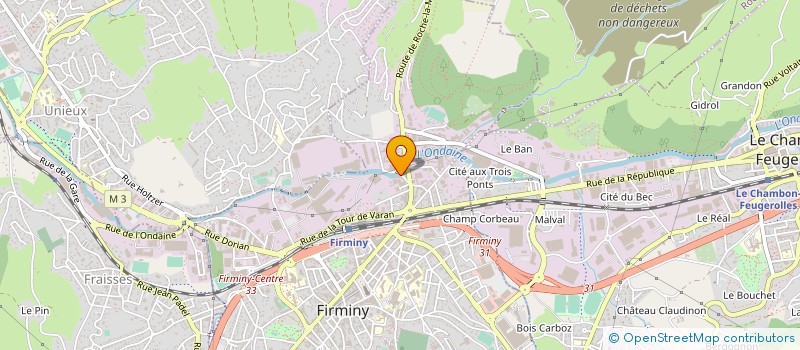 localisation de l'entreprise HEYRAUD à FIRMINY