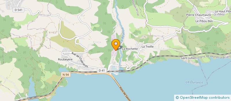 localisation de l'entreprise HEYRAUD CHARPENTE à SAVINES-LE-LAC