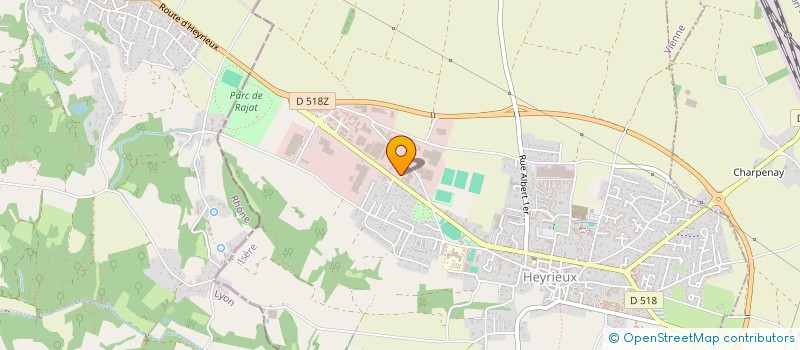 localisation de l'entreprise HEYRIEUX AUTO DEPANNAGES  HEYRIEUX