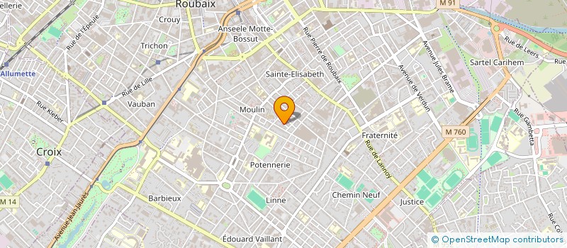 localisation de l'entreprise HEYTE PVC  ROUBAIX