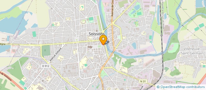 localisation de l'entreprise HEZELOT-JACQUEMIN à SOISSONS