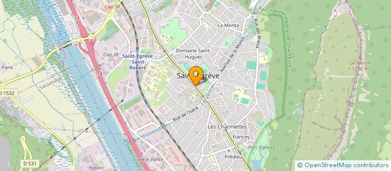 localisation de l'entreprise HF à SAINT-EGREVE