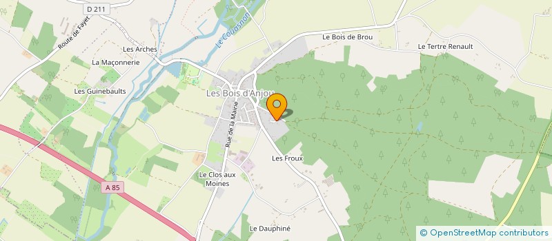 localisation de l'entreprise HF CONSEIL ET EXPERTISE  LA MENITRE