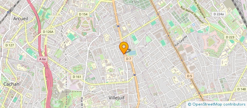 localisation de l'entreprise HF CONSTRUCTION à VILLEJUIF