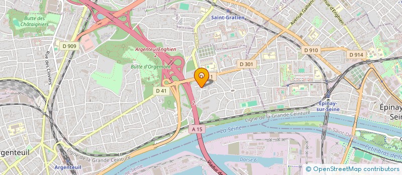 localisation de l'entreprise HF CONSTRUCTION  ARGENTEUIL