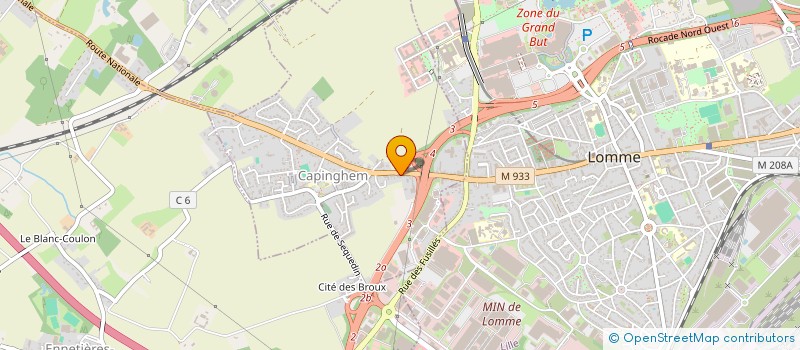localisation de l'entreprise HF CONTROLE à LILLE