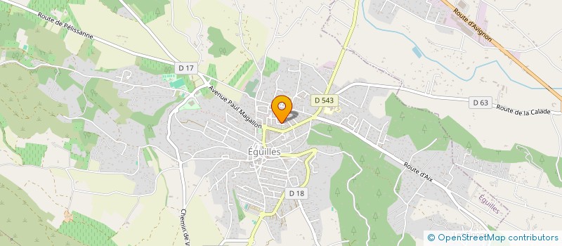 localisation de l'entreprise HF CREATIVE à EGUILLES