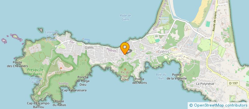 localisation de l'entreprise HF HOLDING à HYERES