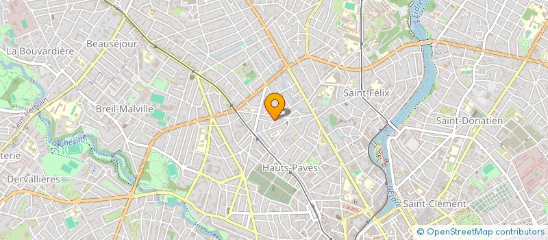 localisation de l'entreprise HF IMMO à NANTES