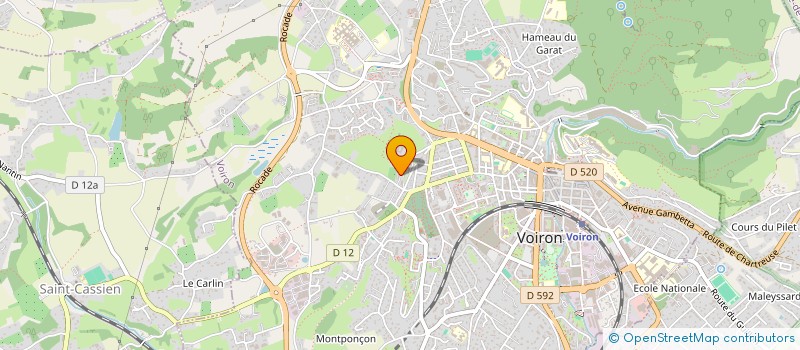 localisation de l'entreprise HF INVEST  VOIRON