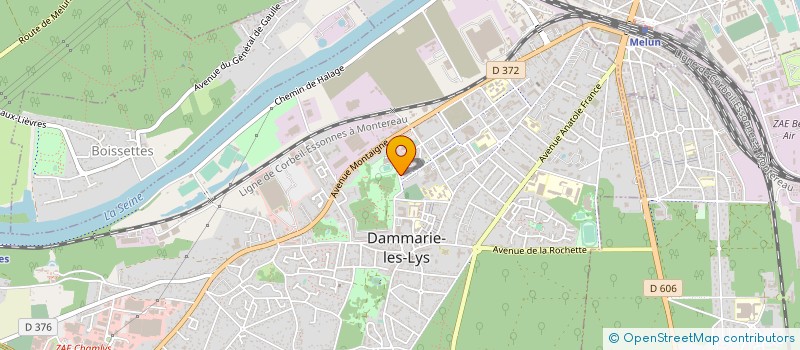 localisation de l'entreprise HF MARKET à DAMMARIE-LES-LYS