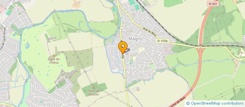 localisation de l'entreprise HF NEGOCE  METZ